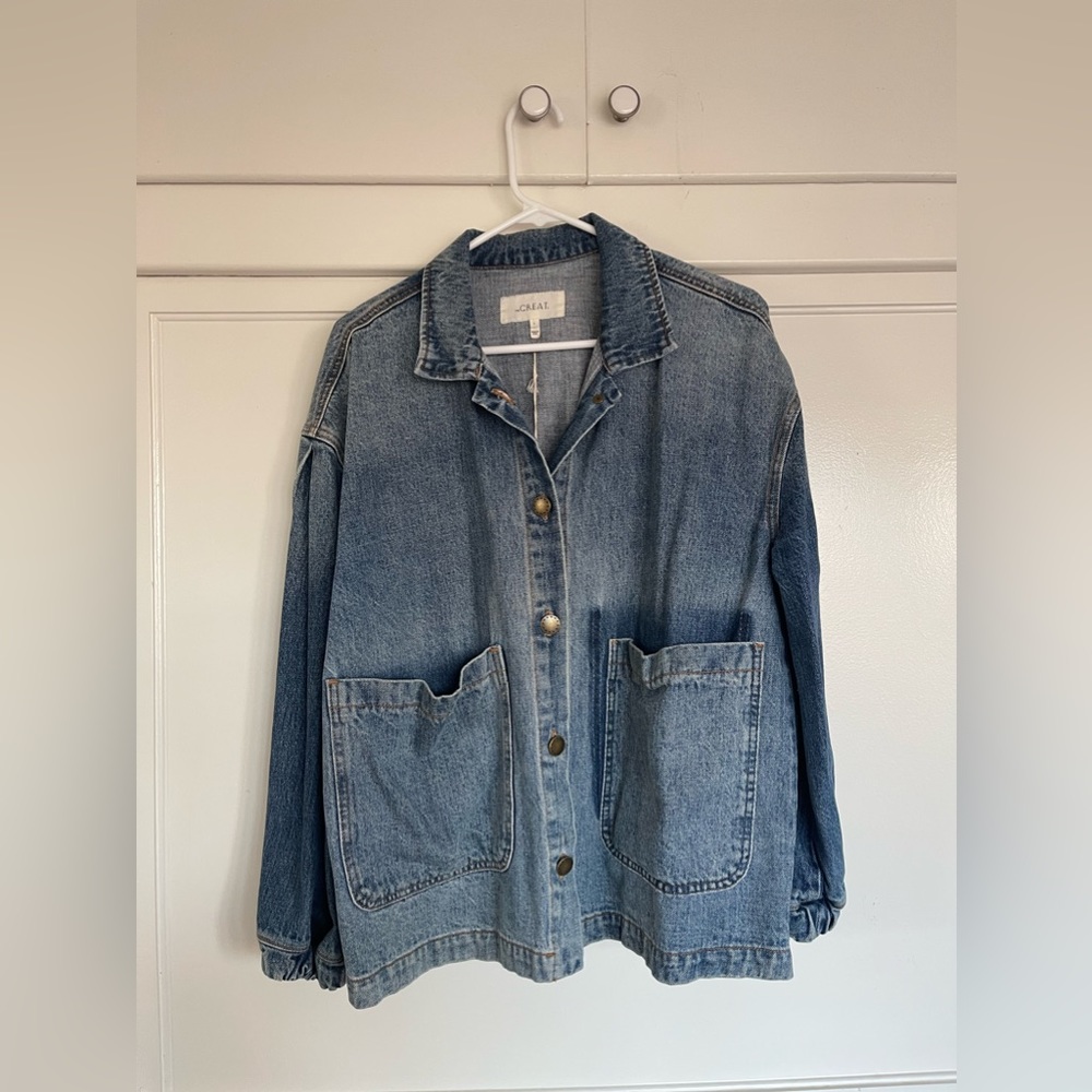 THE GREAT. Blue Jean Jacket